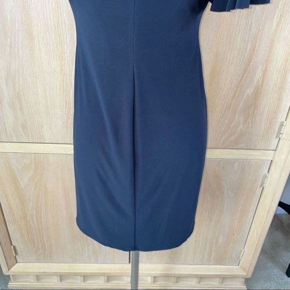 American Living - Flutter sleeve black dress, women’s size 4, black & white - Picture 8 of 14